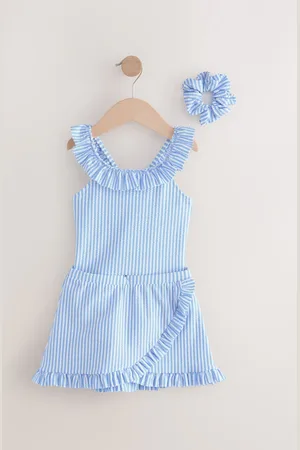 Next Swimsuit, Swim Skirt & Scrunchie 3 Piece Set (3-16yrs)4 Jaar (104cm)