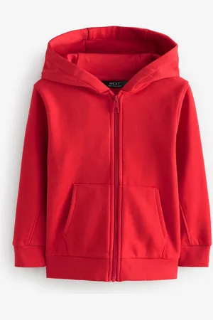 Next Effen hoodie met doorlopende rits (3-16 jr)5 Jaar (110cm)