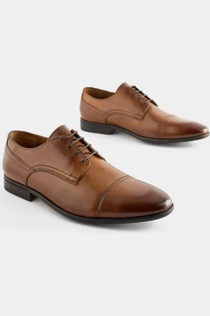 Next Leather Derby Toe Cap ShoesEU 40 (UK 6.5)