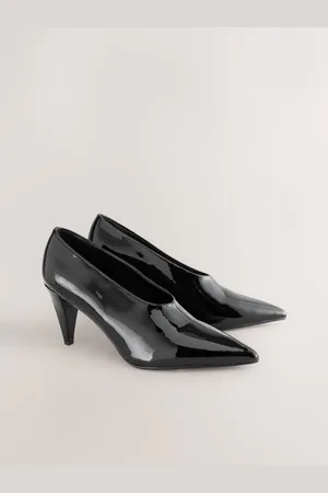 Next Forever Comfort Patent Point Toe High Cut Cone Heel CourtsEU 38.5 (UK 5.5)