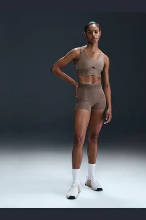 Nike Pro Indy medium-impactsportbeha met vulling en diepuitgesneden halsS