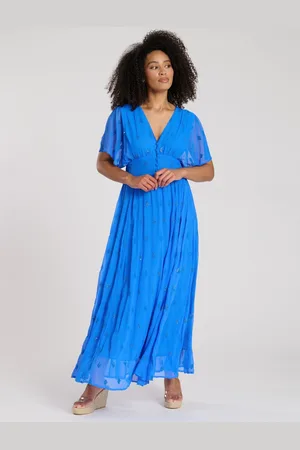 South Beach Sequin Detail Button Midi Dress42
