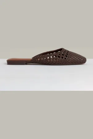 Reiss Marta Woven Slip-On Muleseu38