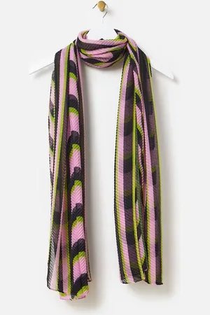 Oliver Bonas Geometric Pleated Lightweight Scarfeen