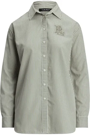 Ralph Lauren Kotta Stripe Embroidered Logo ShirtMedium