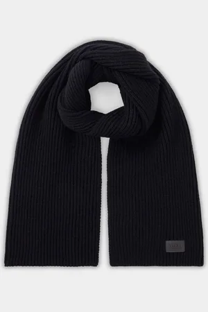 Osprey Ribbed Black ScarfEén