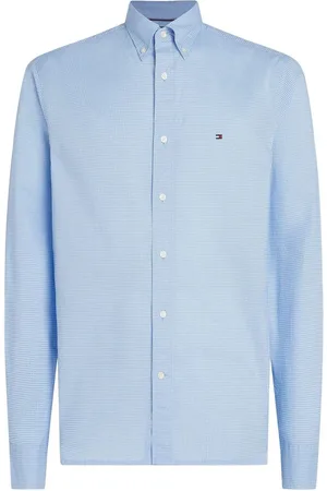 Tommy Hilfiger Regular Fit Flex Poplin Stripe 100% Cotton Shirtmedium