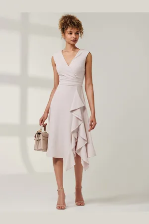 Jolie Moi Qiana Ruffle Detail Midi Dress44