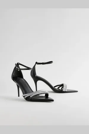 Next Forever Comfort Point Toe Jewel Trim High Heel SandalsEU 39 (UK 6)