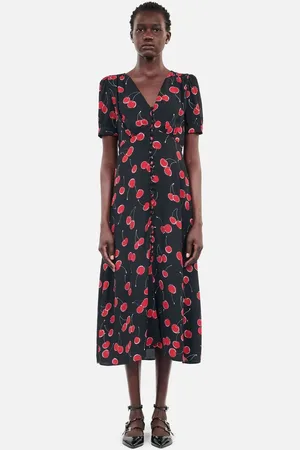 The Kooples Cherry Floral Midi Dress36