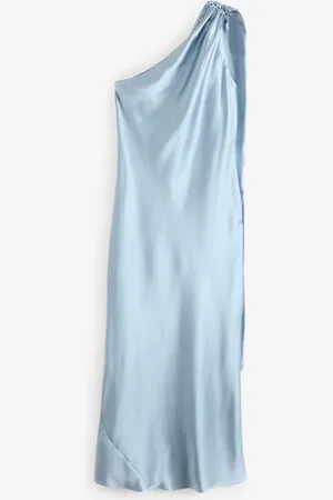 Next Bridesmaid Satin Maxi One Shoulder Scarf Neck Dress46 Tall