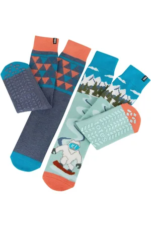 Totes Originele winter pantoffelsokken voor heren verpakking van 2Eén