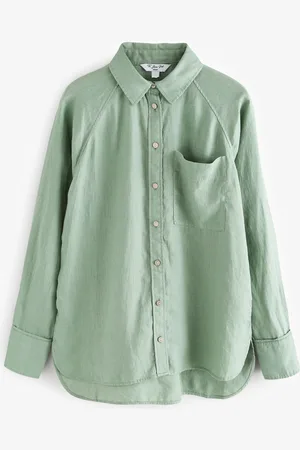 Next 100% Linen Button Down Relaxed Long Sleeve Shirt42