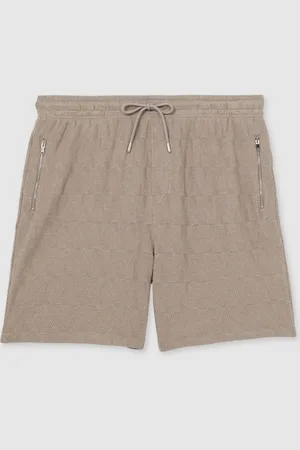 Reiss Phillimore Cotton Textured Drawstring ShortsS