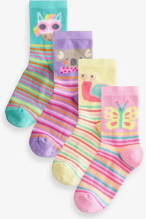 Next Cotton Rich Character Stripe Socks 4 PackUK 6