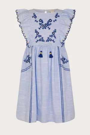 Monsoon Floral Embroidered Frilly Dress7 jr