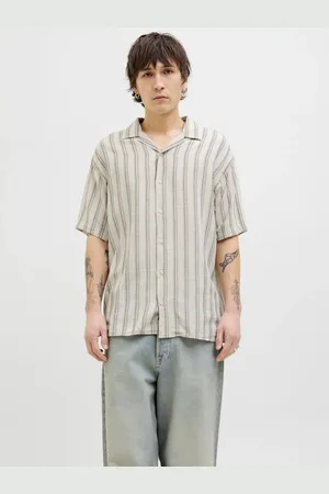 JACK & JONES Stripe Short Sleeve Resort Shirtxlarge