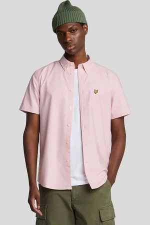 Lyle & Scott Licht Oxford-overhemd met korte mouwen2X-Large