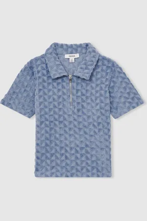 Reiss Jackson Textured Towelling Polo Shirt104110cm