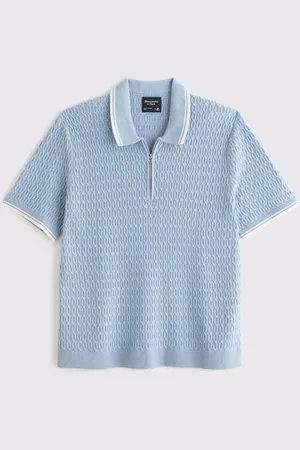 Abercrombie & Fitch Zip Polo Shirtmedium