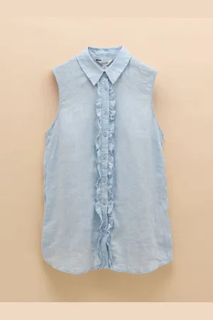 Joules Selene 100% Linen Sleeveless ShirtEU 46 (UK 18)