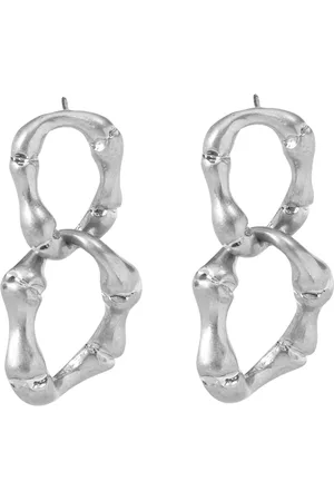 Bibi Bijoux Gold Tone Bamboo Chain Earringseen