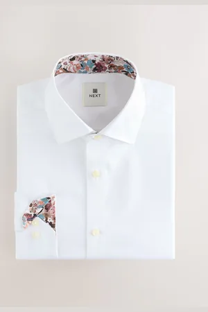 Next 100% Cotton Textured Twill Shirt155in