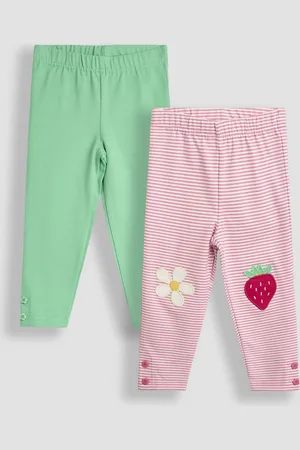 JoJo Maman Bébé Appliqué Knee Leggings 2 Pack9298cm