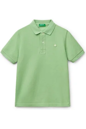Benetton Boys Pique 100% Cotton Polo Shirt10