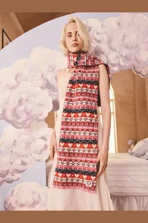 Cath Kidston Sjaal met Fairisle-patroonEén