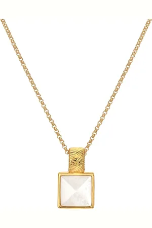 Hot Diamonds HD X JJ Gold Tone Calm Mother of Pearl Square Pendanteen