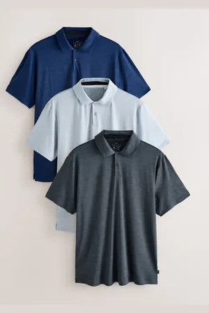 Next Active Golf Mesh Training Polo Tops 3 Pack5X-Large