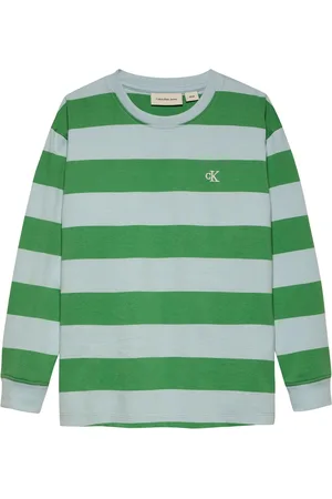 Calvin Klein 100% Cotton Shifted Picture Long Sleeve T-Shirt14 Jaar (164cm)