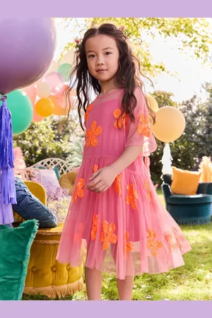 Next Flower Sequin Mesh Party Dress (3-16yrs)116122cm