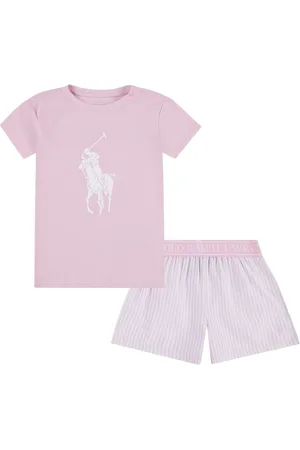 Ralph Lauren Pink Pony Logo T-Shirt And Shorts Pyjamas Set10 Jaar (140cm)