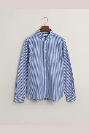 GANT Striped Shield 100% Cotton Shirt16 Jaar (176cm)