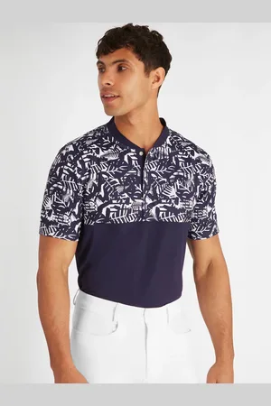 Calvin Klein Brookhill poloshirt zonder kraag in blauwM