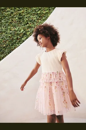 Next Tiered Mesh Skirt Dress (3-12yrs)104110cm