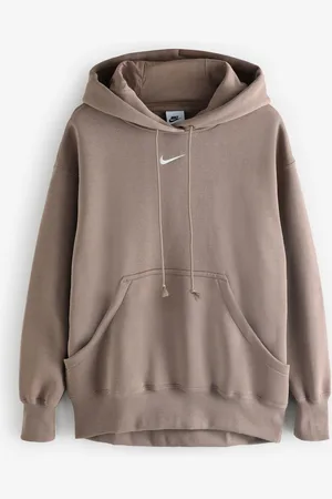 Nike Oversized Sportswear Phoenix Fleece Mini Swoosh Pullover HoodieM