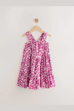 Next 100% Cotton Ruched Strap Sundress (3-16yrs)128134cm