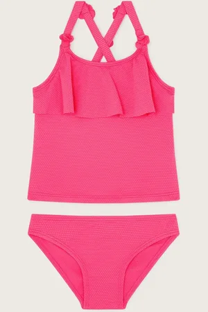 Monsoon Flower Strap Ruffle Tankini Set11