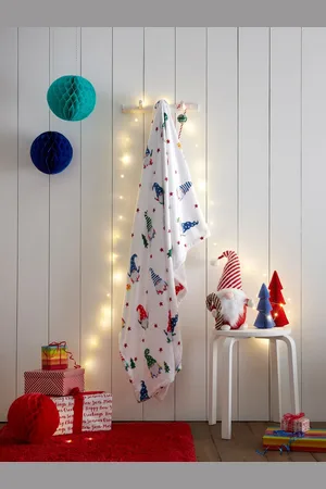 FUSION Festive Gonks Fleece Throw120x150 cm