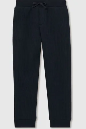 Reiss Bow Cotton-Blend Ribbed Drawstring Joggers140146cm