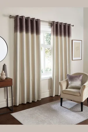 FUSION Ombre Strata Dim Out Pair of Eyelet Curtain168 x 183 cm