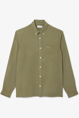 Lacoste Regular fit linnen overhemdSmall