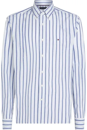 Tommy Hilfiger Regular Fit Flex 100% Cotton Poplin Nautical Stripe ShirtXL