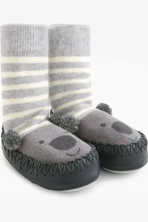 JoJo Maman Bébé Moccasin pantoffelsokken2