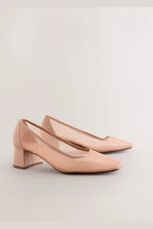 Next Forever Comfort Square Toe Mesh Low Block Courtseu40