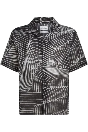 Calvin Klein 100% Cotton Resort Cover-Up Shirtxlarge