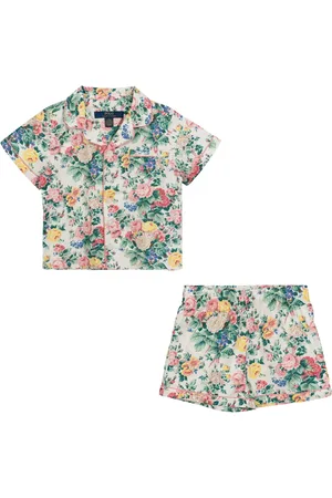 Ralph Lauren 100% Cotton Floral T-Shirt and Shorts Pyjamas Set158164cm